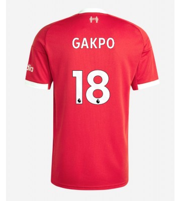 Lacne Muži Futbalové dres Liverpool Cody Gakpo #18 2025-26 Krátky Rukáv - Domáci